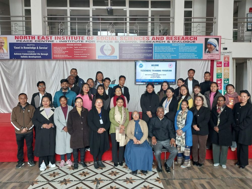 Participants and resource persons during the training held at the Peace Centre, Chümoukedima.
